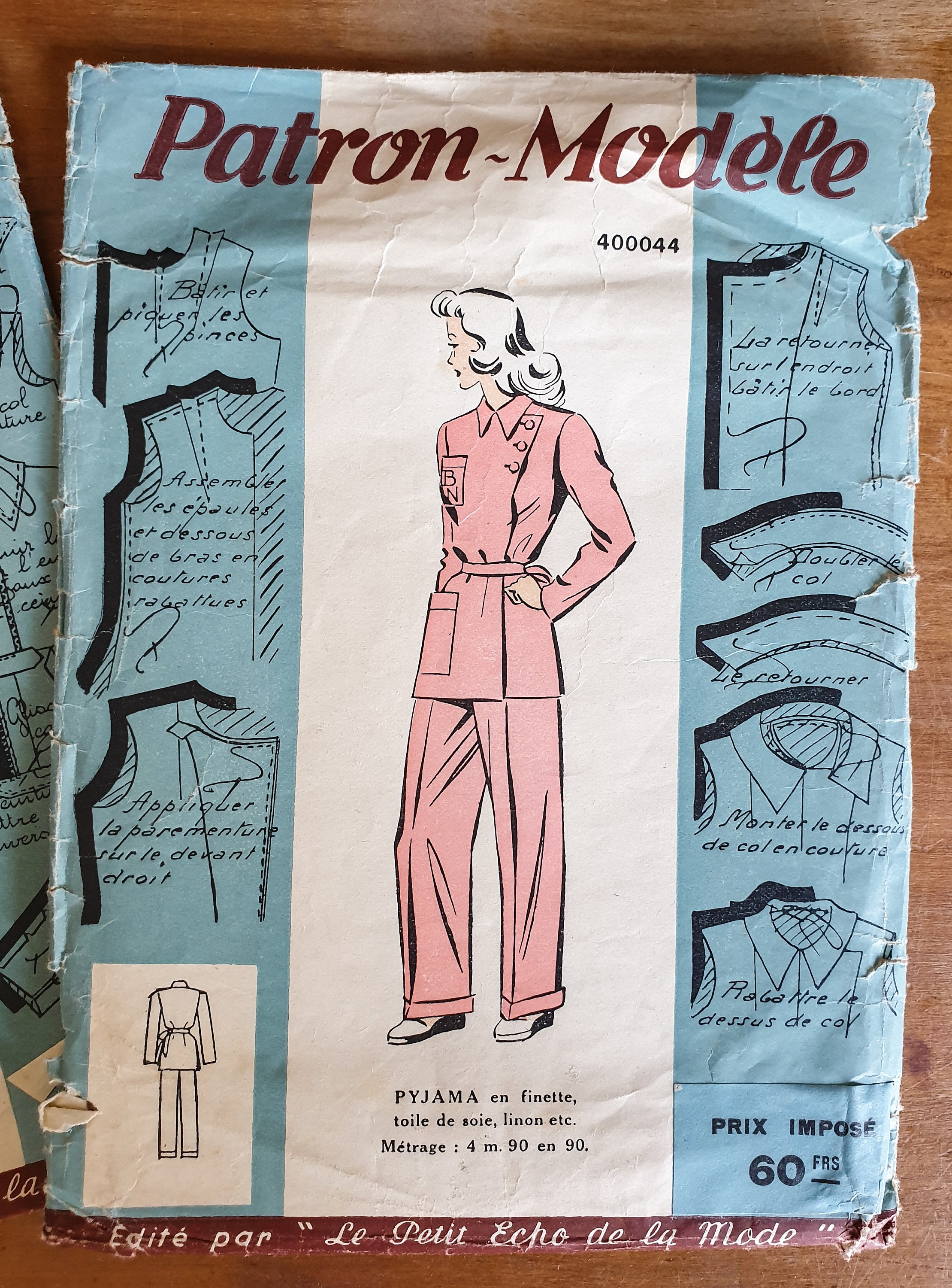 Set of 4 Vintage French Sewing Patterns - Etsy Set of 4 Vintage French Sewing Patterns - Etsy
