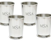 Mint Julep Cups Set of 4 Fine Pewter Includes Free Engraving