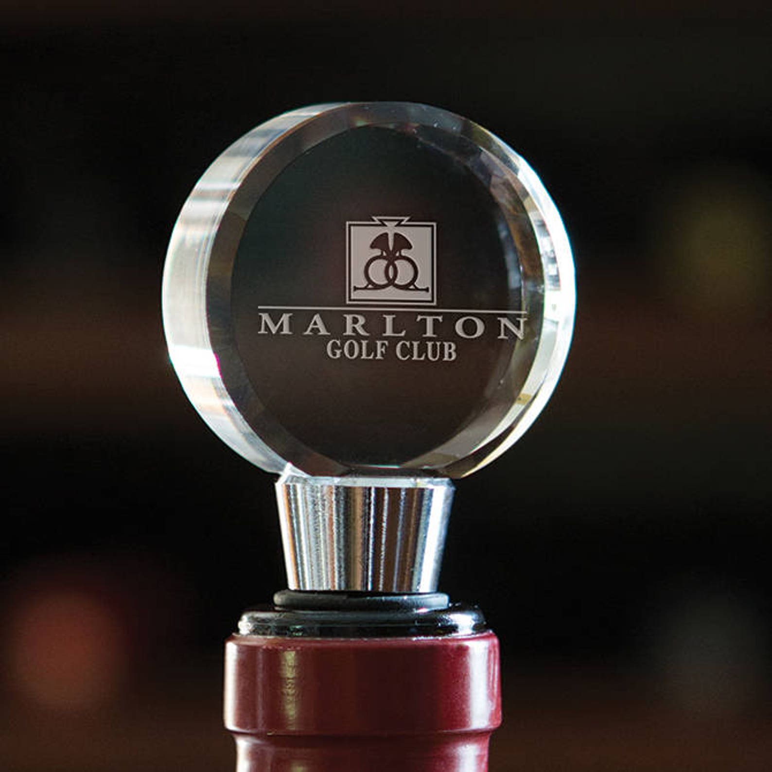 Crystal Bottle Stopper in the Round Etsy