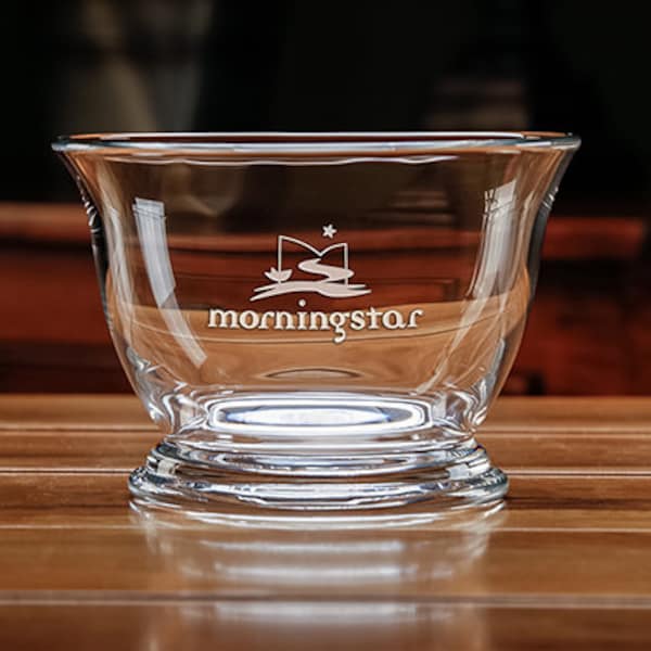 Heirloom Bowl - 6" dia Non-Lead Crystal Gift Bowl - Personalized Gift Engraved