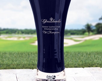 Borgen Vase Midnight Blue - 12" Tall - Personalized Gift Engraved