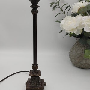 Vintage Table Lamp Includes Harp and Finial NO SHADE image 3