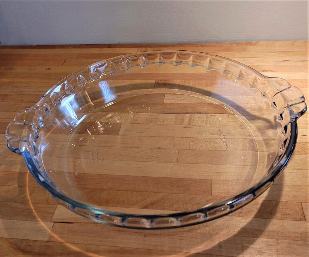 Vintage 9 Fluted Deep Dish Pie Plate With Handles Made in Brazil by Marinex Etsy