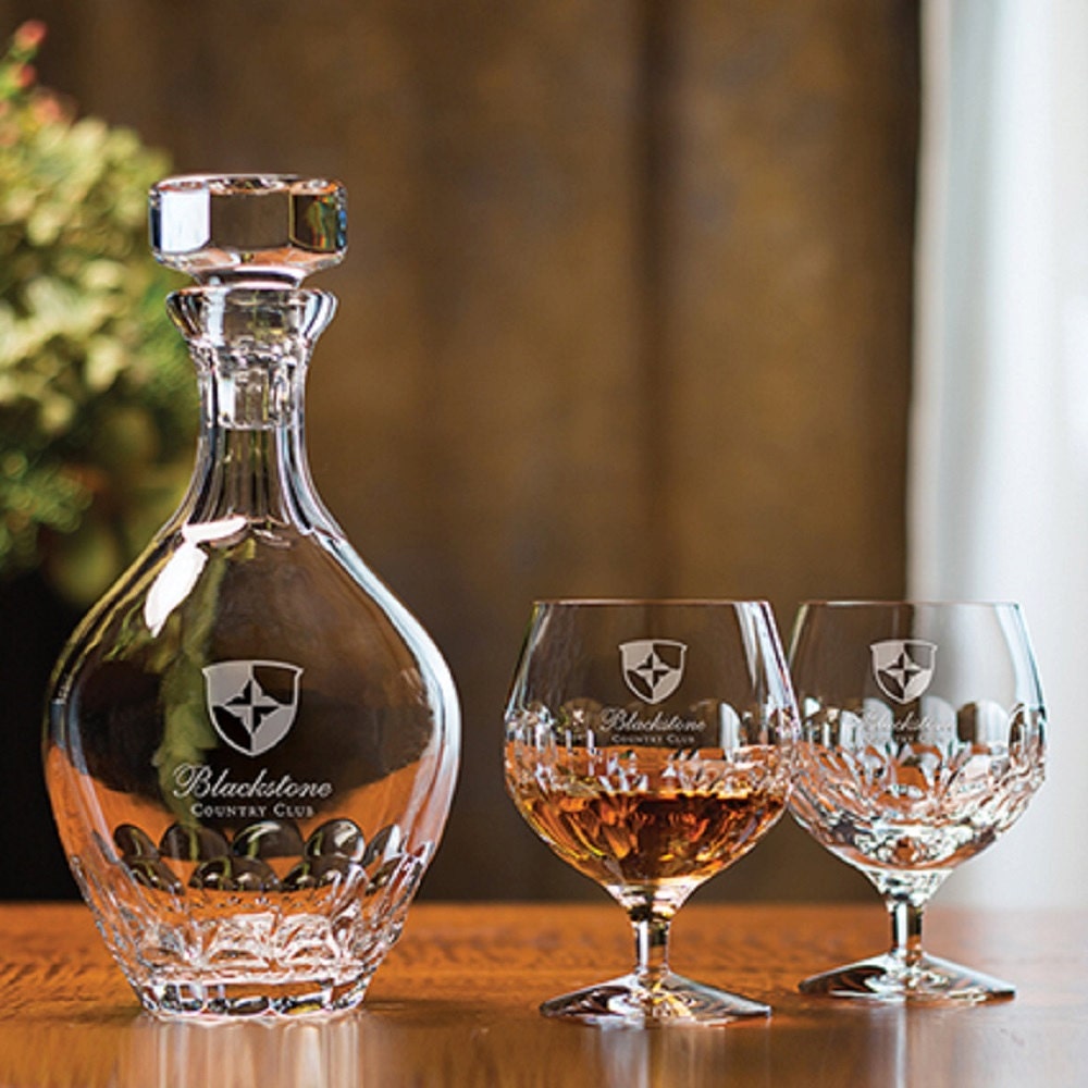 Brandy Decanter and Snifters Wedding Gift Set Personalized Etsy