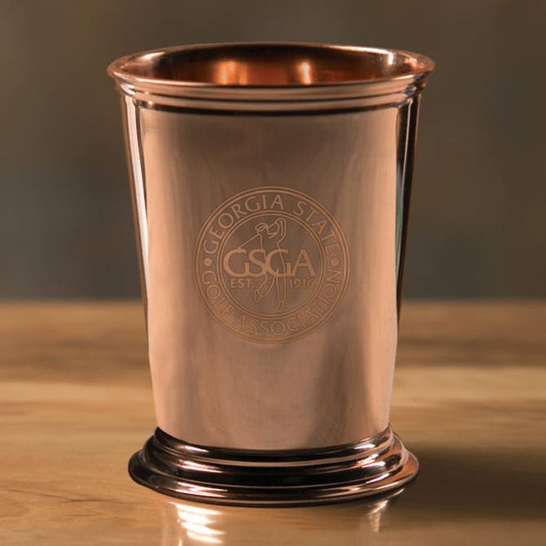 Julep Cup Copper Derby Party Personalized Gift Engraved image 1