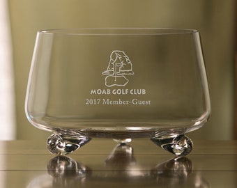 Fairfax Footed Bowl -  Personalized Gift Bowl Engraved