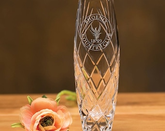 Brighton Bud Vase - 7" Tall - Personalized Gift Engraved