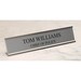 Name Plate for Desk in Silver with Silver Holder - Engraving Included 