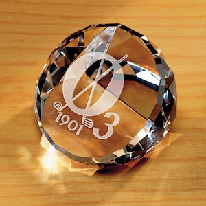 Standing Paperweight - Premium Crystal - Personalized Gift Engraved