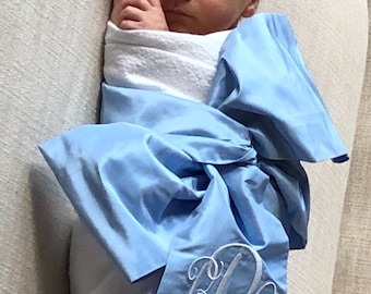 Silk Sash and Swaddle Set