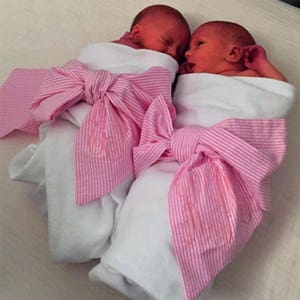 Seersucker Sash and Swaddle