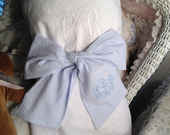 Seersucker Baby Sash