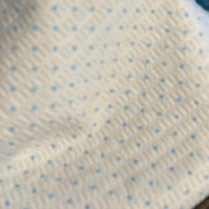 Dot fabric, blue and white, seersucker,