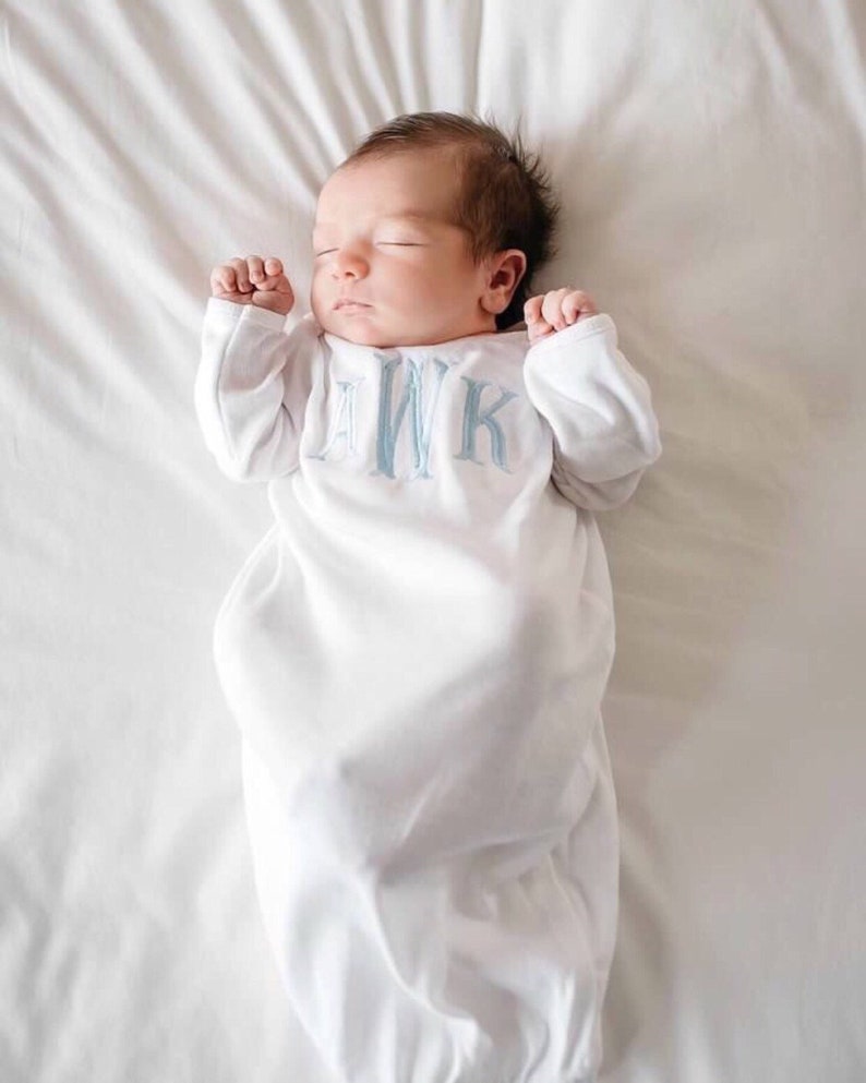 Baby Outfit Personalized Gown Newborn Gown Pink Etsy