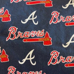 Atlanta Braves cotton fabric,