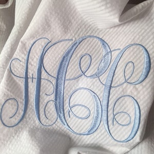 MonogramWHITESeersuckerBabyBlanket,WHITEflannelPersonalizedNameBlanket,NewbornBlanket,BabyNameBlanket