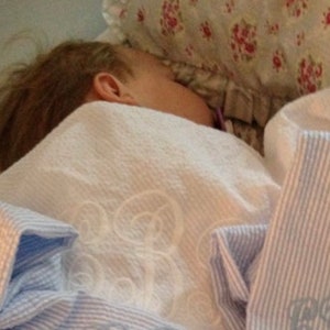 Seersucker Sash and Swaddle