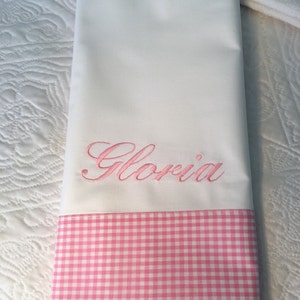 GinghamPillowcasesBigBrotherBigSisterPillowsHospitalPillowcase
