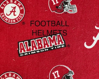 Tela de algodón rojo Roll Tide de la Universidad de Alabama