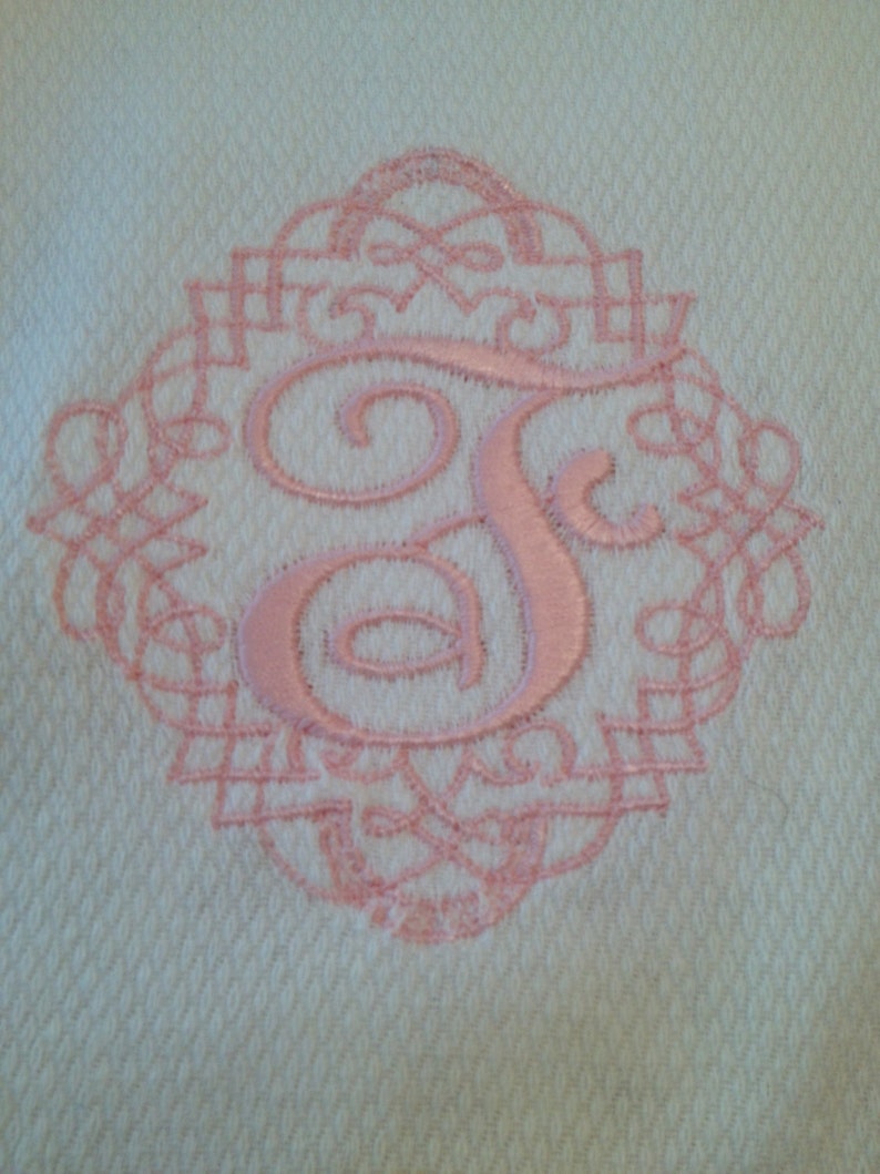 Burp Cloth Large Cloth Diaper Crochet Edge Monogrammed Etsy