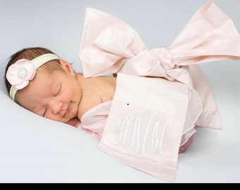 Silk Sash and Swaddle Set