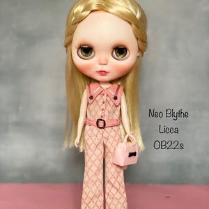 Blythe  and Licca jumpsuit -( fit Neo Blythe, Obitsu 22 s body)