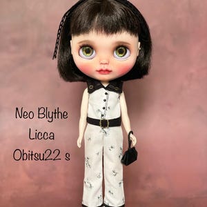 Blythe  and Licca jumpsuit ( fit Neo Blythe, Obitsu 22 s body)