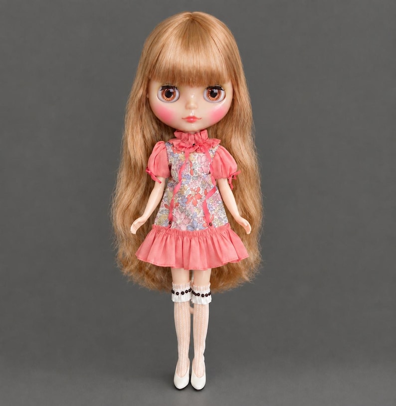 Blythe Liberty Julie Belle pink floral dress or Lilac image 8