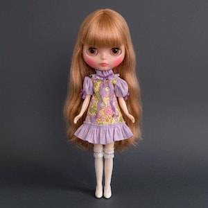 Blythe Liberty Julie Belle pink floral dress or Lilac image 9