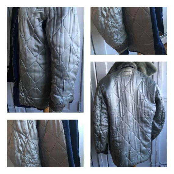 Original Vintage 1950s Gabardine JACKET Quilted Rock… - Gem