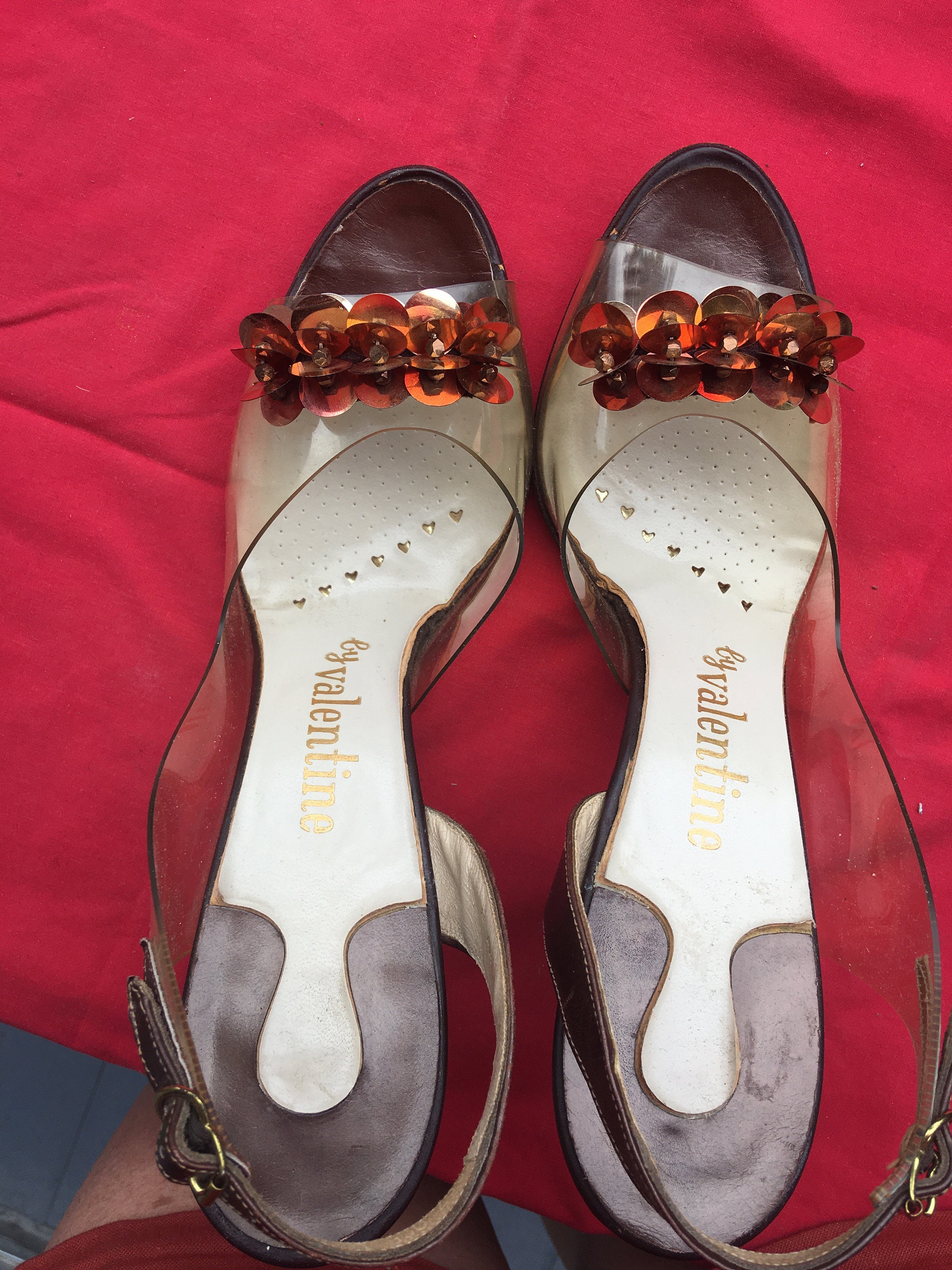 vinyl heels