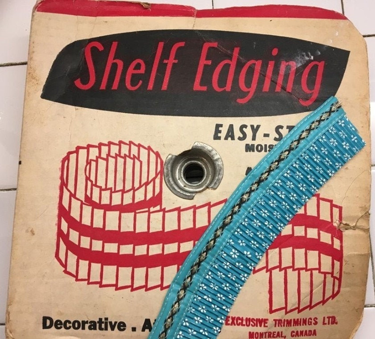 VINTAGE 1950s Vinyl Plastic Trim Shelf Edging Shelves Etsy Australia