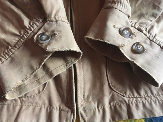 1950s WINDBREAKER Jacket 50s Camel Sand Lightweight Lakeland 