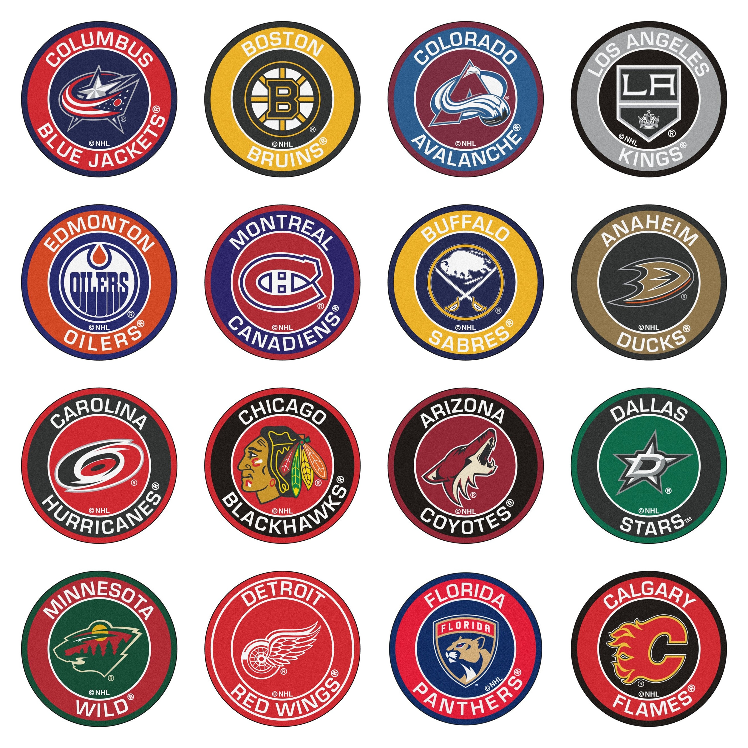 Complete Set 30-60 NHL Hockey Team Jersey Logo Sports Stickers - 2 Stickers  per Card. Stanley Cup Ch…See more Complete Set 30-60 NHL Hockey Team