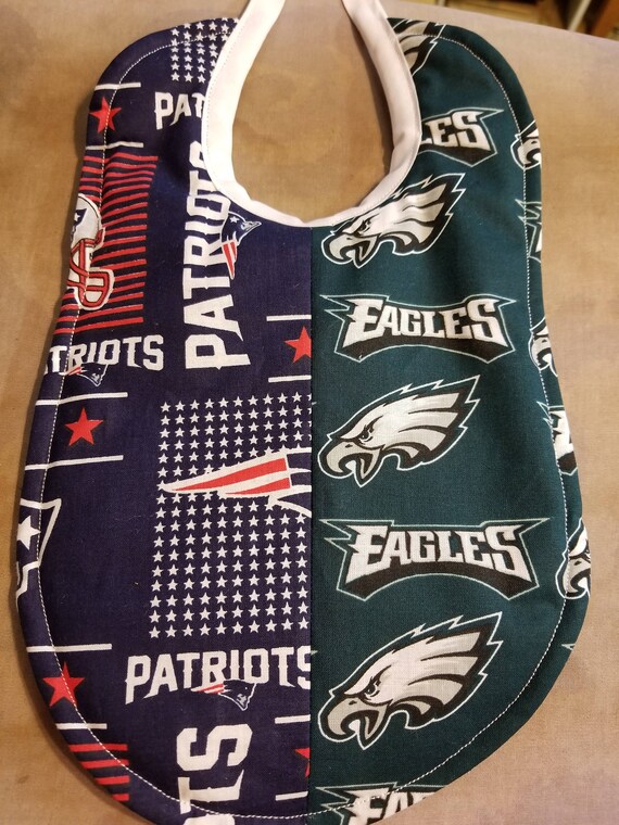 Handmade House Divided Baby Bibs made with NCAA fabric