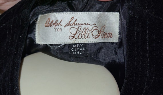 ADOLPH SCHUMAN for Lilli Ann Vintage Velvet Blaze… - image 6