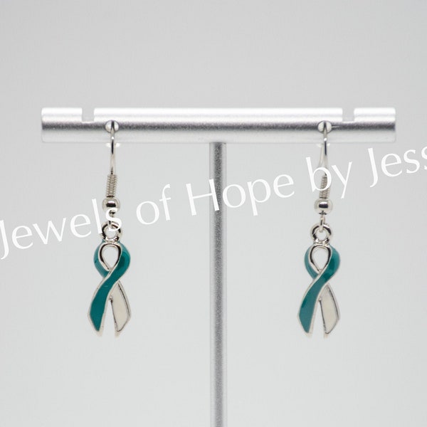 Cervical Cancer Ribbon Awareness Earrings