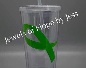 Nonhodgkin's Lymphoma Awareness Ribbon Tumbler