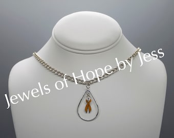 Appendix Cancer Awareness Ribbon Necklace
