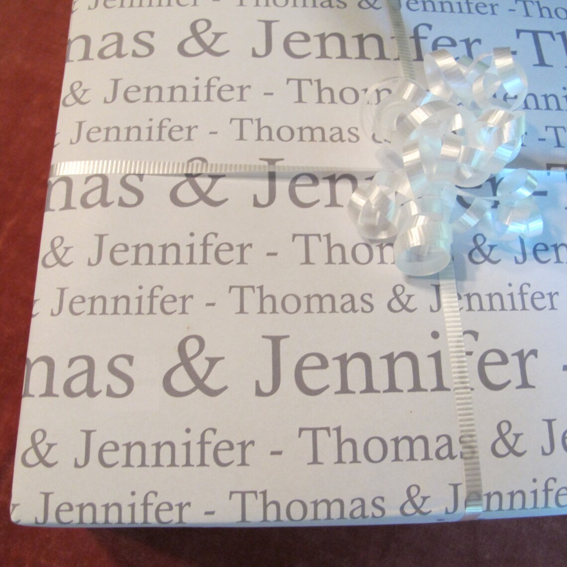 Personalized Wedding Gift Paper Wrapping Paper Bride and Etsy