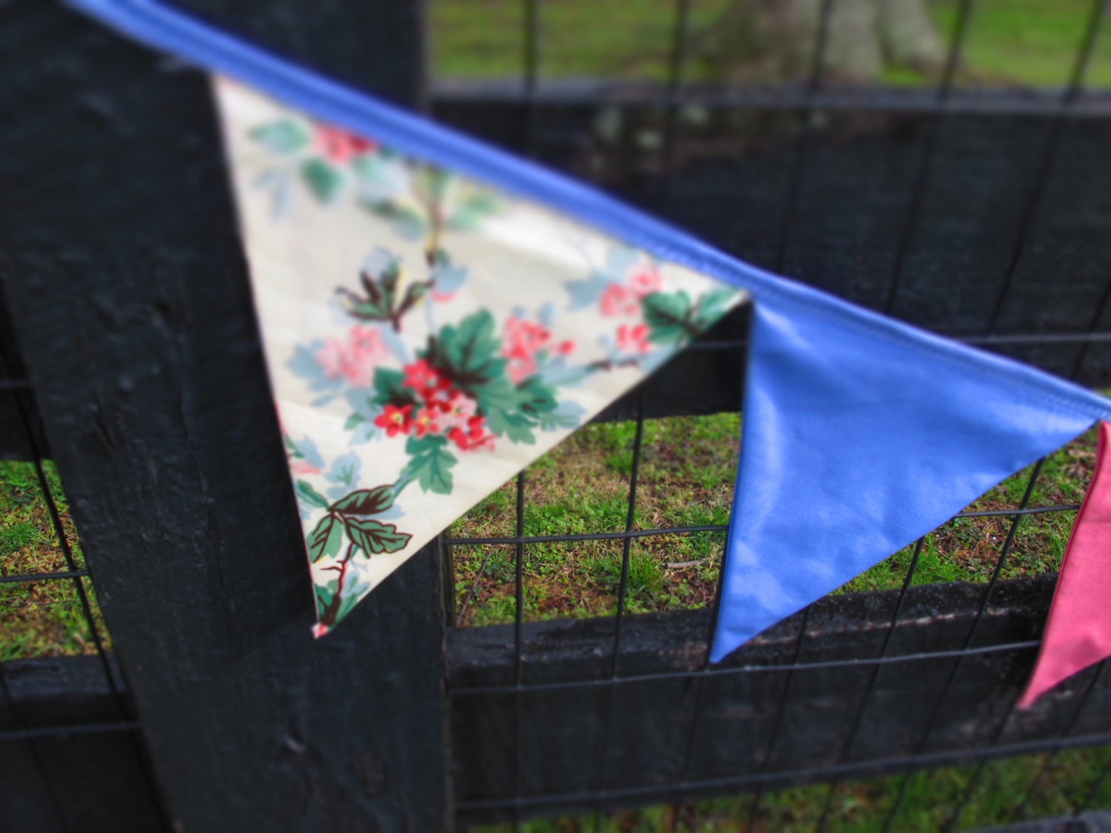 Gender Reveal Bunting Rose Et Bleu Fanions Drapeaux Etsy