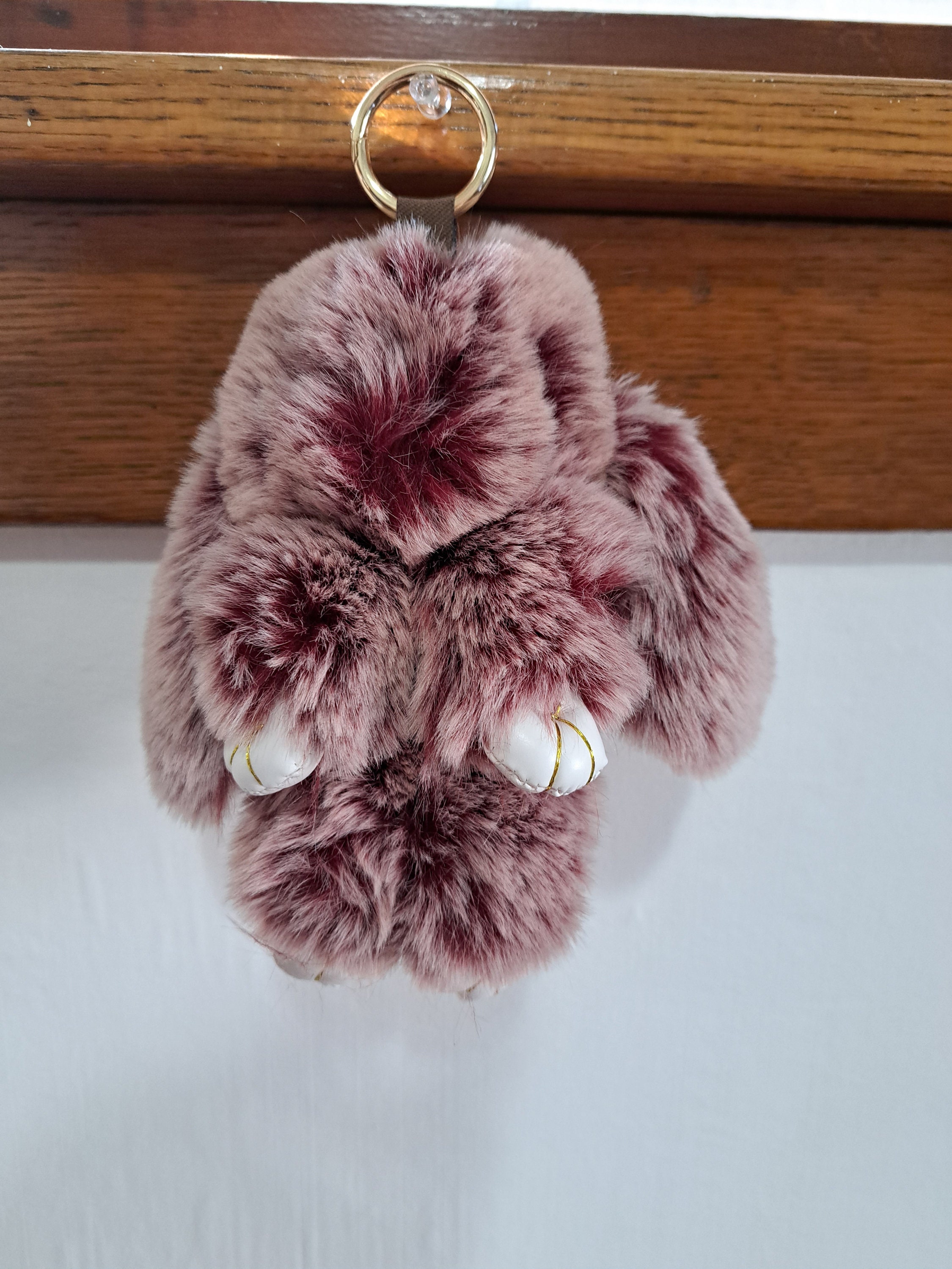 Puff Ball Keychain Pom Imitation Rabbit Fur Ball Keychain - Temu Australia