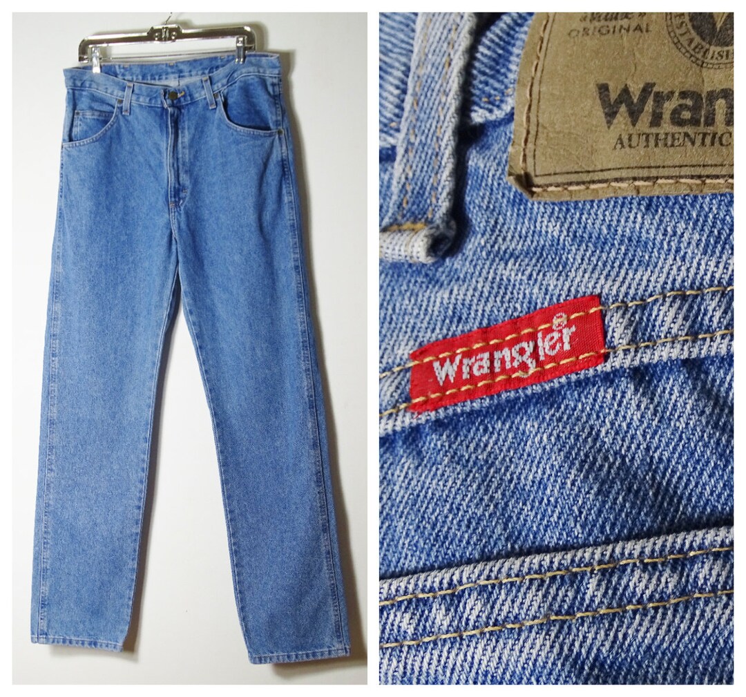 80s 90s High Waist Regular Fit Stonewash Blue Jeans 36w 34l - Etsy