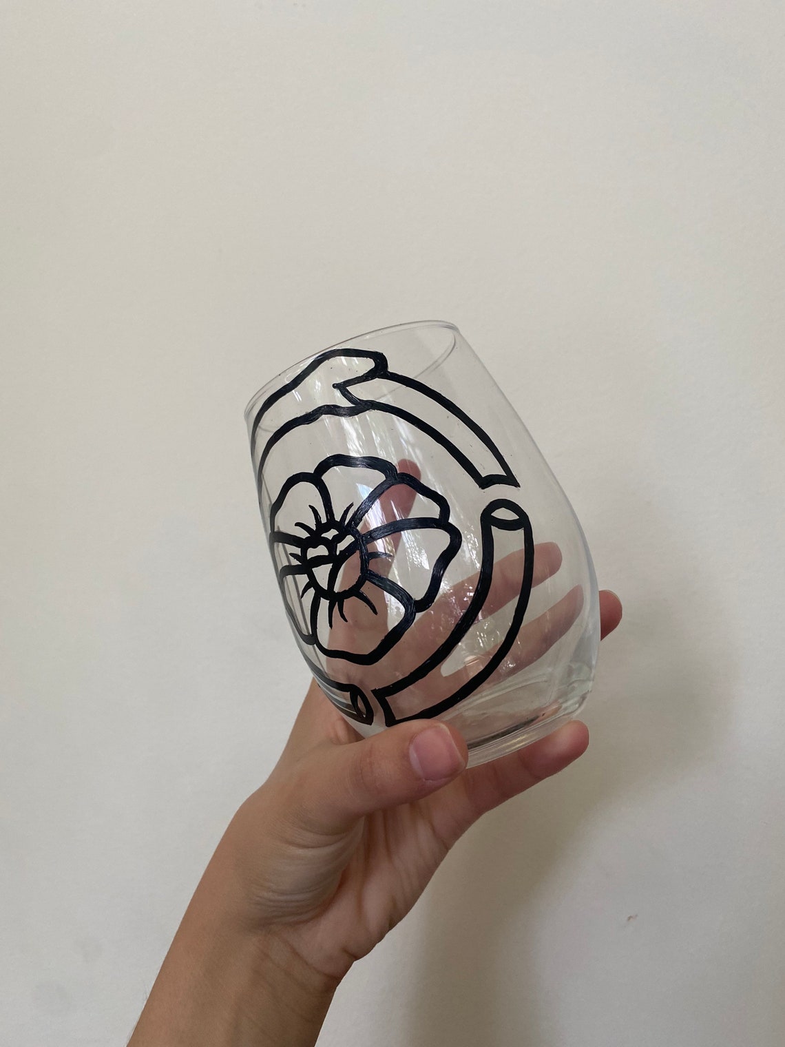 Snake Wine Glass vetro serpente bicchiere da vino dipinto | Etsy