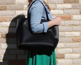 Everyday Leather Tote Bag / Leather Tote / Leather Bag / Leather Handbag / Women's Leather tote / Leather Purse / Tote Bag / Handbag