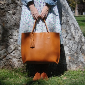 Everyday Leather Tote Bag / Leather Tote / Leather Bag / Leather Handbag / Women's Leather tote / Leather Purse / Tote Bag / Handbag