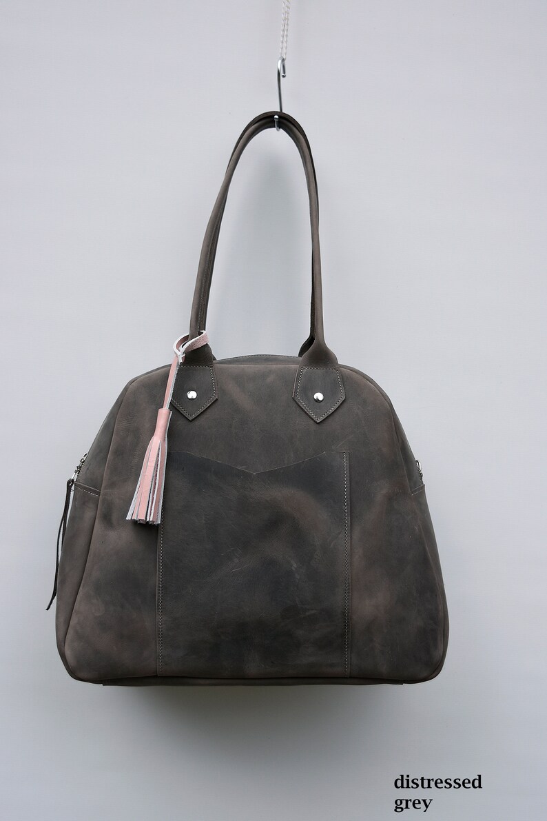 Bea Bowler Leather Handbag Genuine Leather Tote Leather Etsy