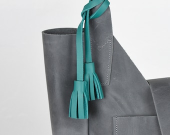 Leather Tassel Bag Charm Add-on
