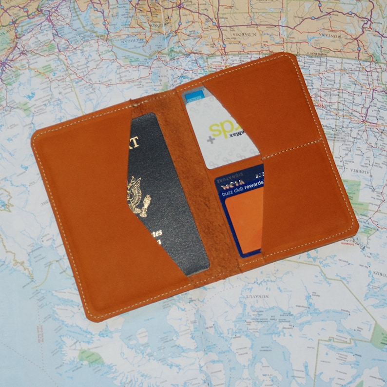 Leather Passport Holder / Travel Wallet and Passport Cover Etsy