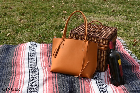 Small Everyday Tote Genuine Leather Tote Minimalist Bag Everyday Handbag With Inside Pocket Heavy Duty Functional Bag Crossbody Tote Etsy UK